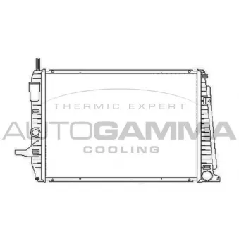Radiateur, refroidissement du moteur AUTOGAMMA 104137