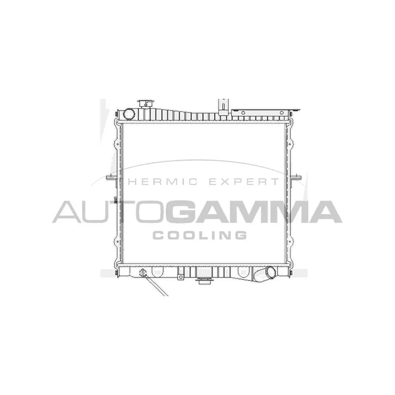 Radiateur, refroidissement du moteur AUTOGAMMA 104139