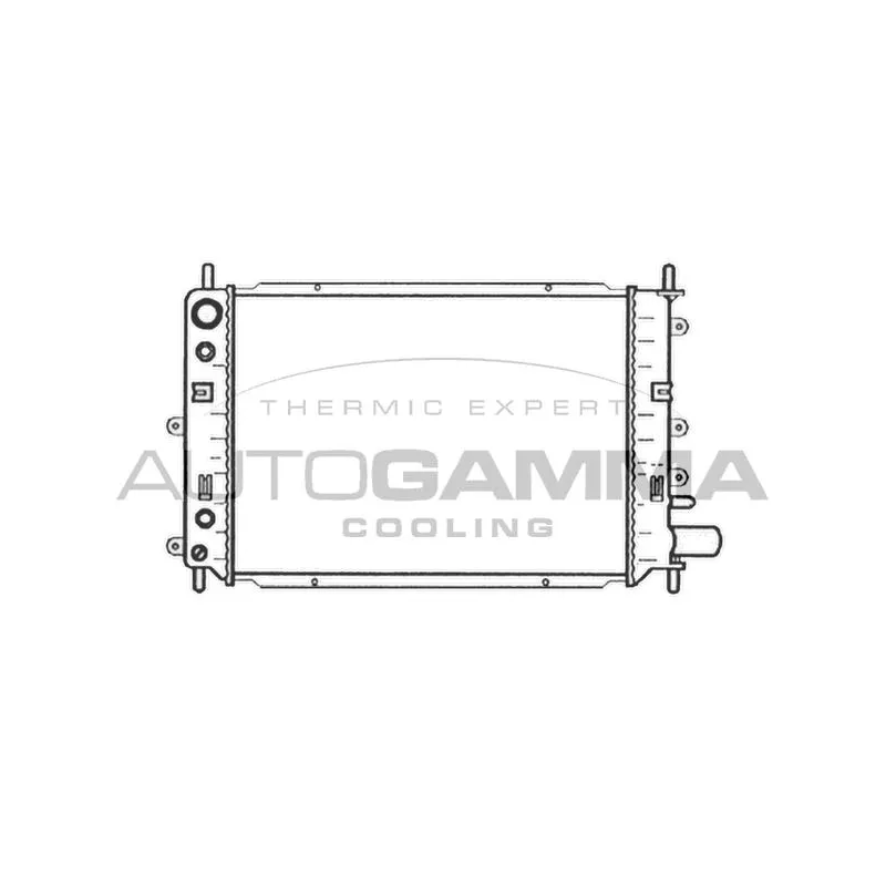 Radiateur, refroidissement du moteur AUTOGAMMA 104144