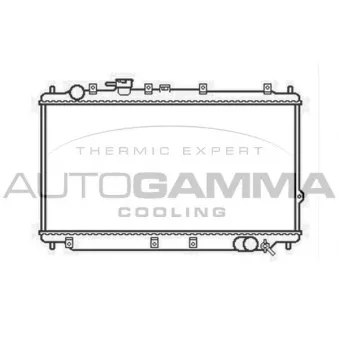 Radiateur, refroidissement du moteur AUTOGAMMA 104146
