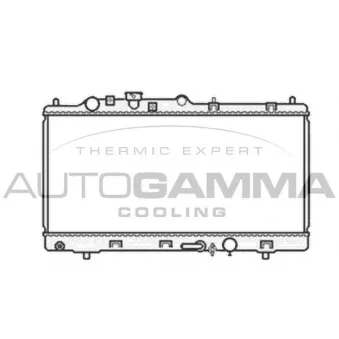 Radiateur, refroidissement du moteur AUTOGAMMA 104147