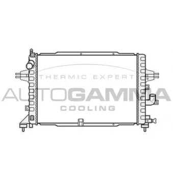 Radiateur, refroidissement du moteur AUTOGAMMA 104158