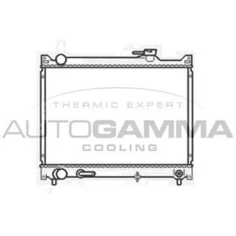 Radiateur, refroidissement du moteur AUTOGAMMA 104161