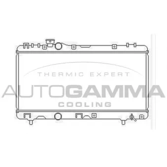 Radiateur, refroidissement du moteur AUTOGAMMA 104162
