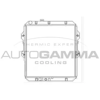 Radiateur, refroidissement du moteur AUTOGAMMA 104163