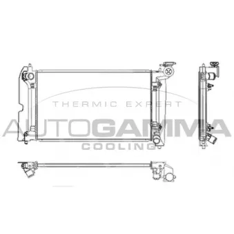 Radiateur, refroidissement du moteur AUTOGAMMA 104164