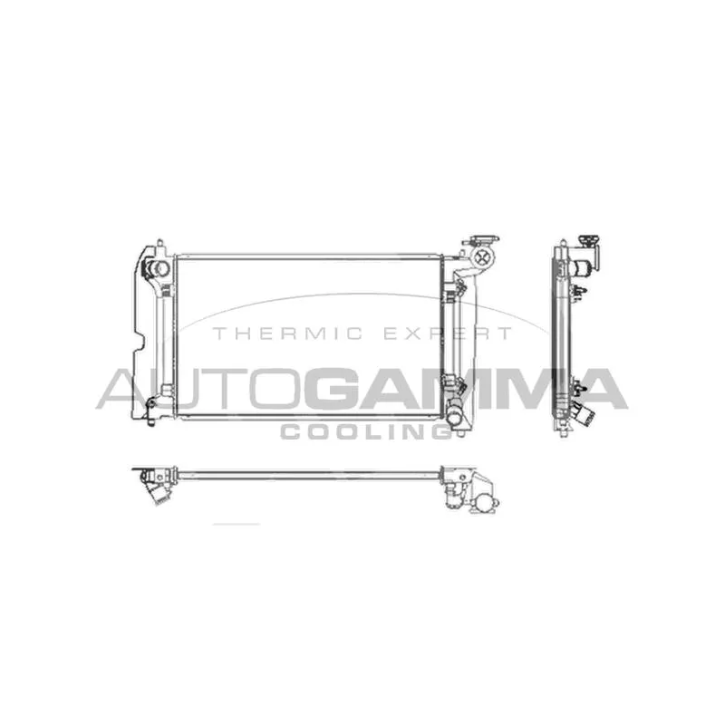Radiateur, refroidissement du moteur AUTOGAMMA 104164