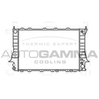Radiateur, refroidissement du moteur AUTOGAMMA 104166