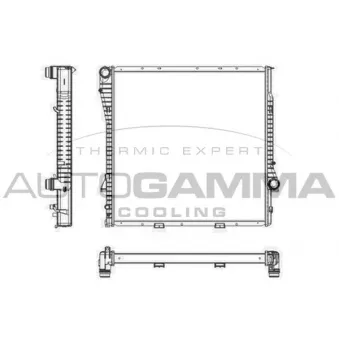 Radiateur, refroidissement du moteur AUTOGAMMA 104167