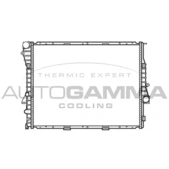 Radiateur, refroidissement du moteur AUTOGAMMA 104168