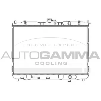 Radiateur, refroidissement du moteur AUTOGAMMA 104173