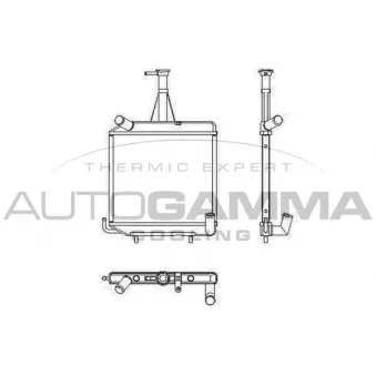 Radiateur, refroidissement du moteur AUTOGAMMA 104175