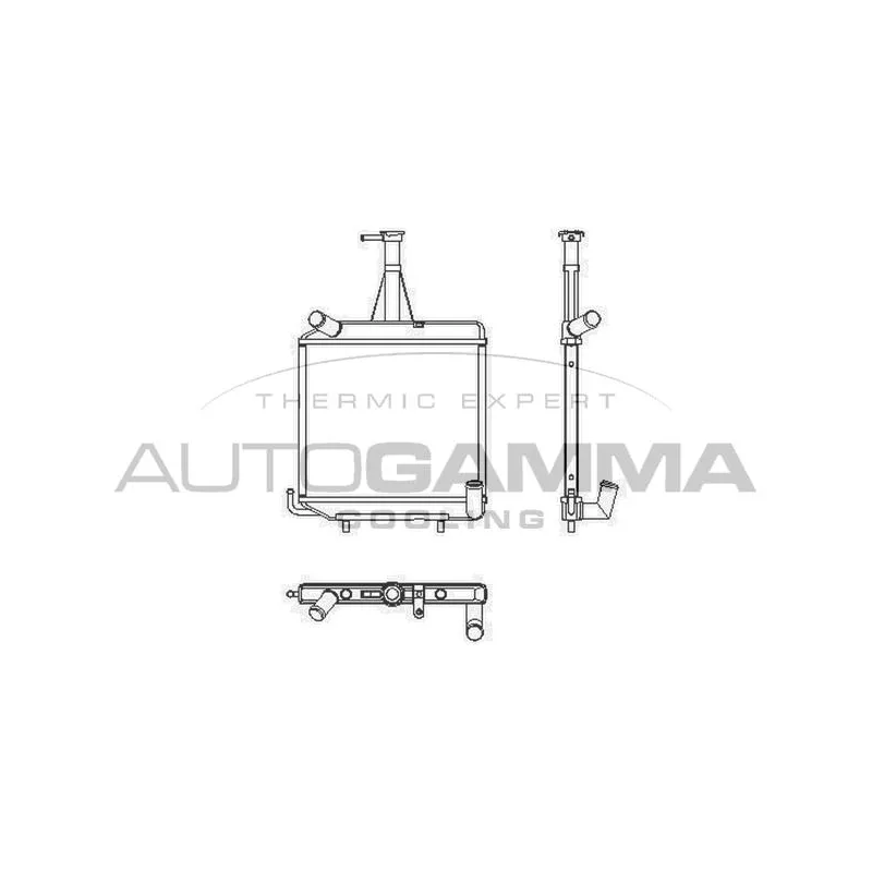 Radiateur, refroidissement du moteur AUTOGAMMA 104175