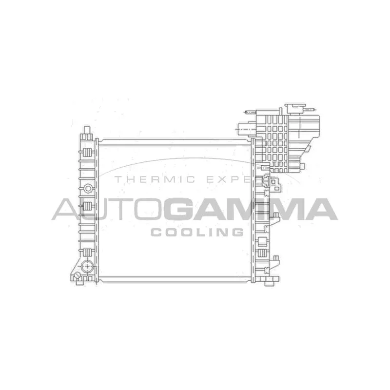 Radiateur, refroidissement du moteur AUTOGAMMA 104178