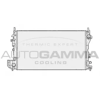 Radiateur, refroidissement du moteur AUTOGAMMA 104184