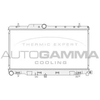 Radiateur, refroidissement du moteur AUTOGAMMA 104187