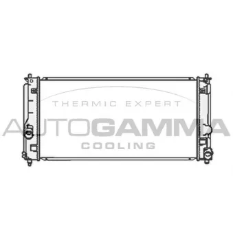 Radiateur, refroidissement du moteur AUTOGAMMA 104193