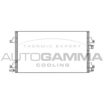 Condenseur, climatisation AUTOGAMMA 104205