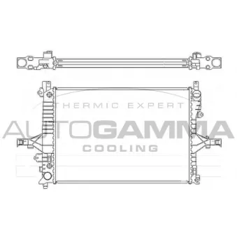 Radiateur, refroidissement du moteur AUTOGAMMA 104208