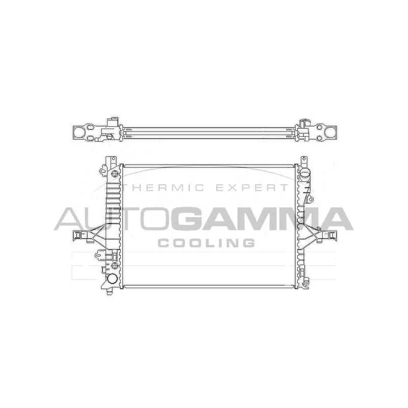 Radiateur, refroidissement du moteur AUTOGAMMA 104208