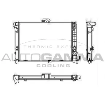Radiateur, refroidissement du moteur AUTOGAMMA 104210