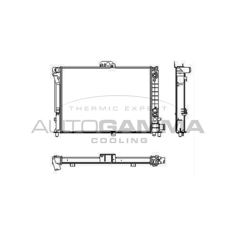 Radiateur, refroidissement du moteur AUTOGAMMA 104210