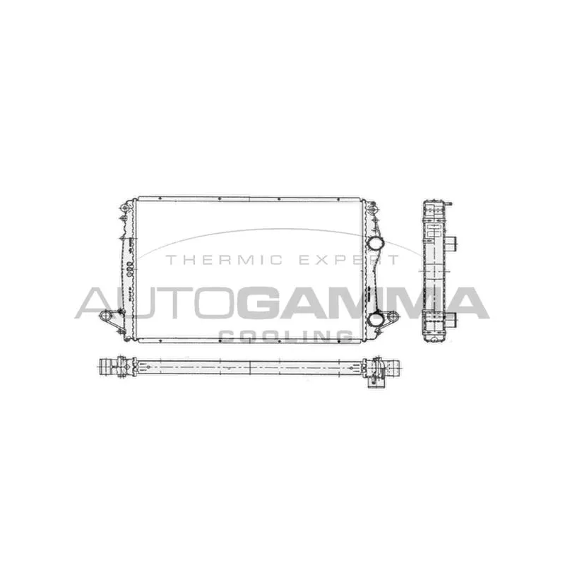 Radiateur, refroidissement du moteur AUTOGAMMA 104213