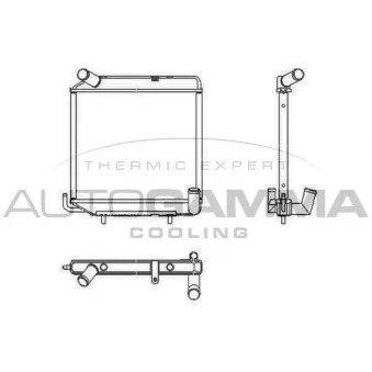 Radiateur, refroidissement du moteur AUTOGAMMA 104223