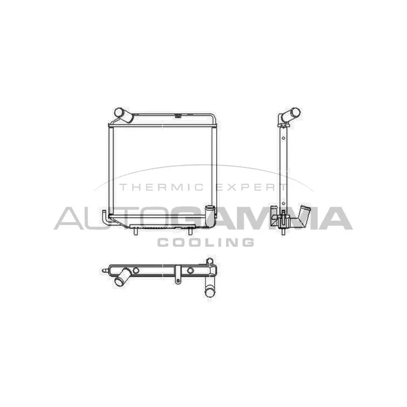 Radiateur, refroidissement du moteur AUTOGAMMA 104223