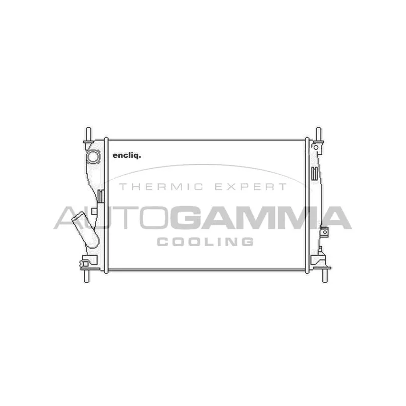 Radiateur, refroidissement du moteur AUTOGAMMA 104241