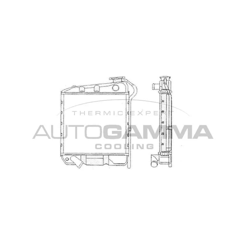 Radiateur, refroidissement du moteur AUTOGAMMA 104242