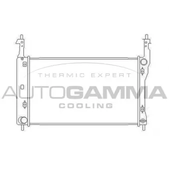 Radiateur, refroidissement du moteur AUTOGAMMA 104251