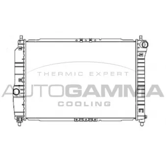Radiateur, refroidissement du moteur AUTOGAMMA 104256