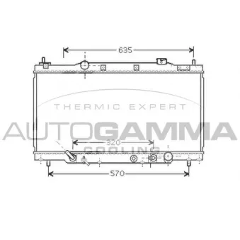 Radiateur, refroidissement du moteur AUTOGAMMA