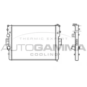 Radiateur, refroidissement du moteur AUTOGAMMA 104270