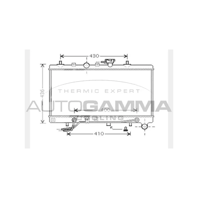 Radiateur, refroidissement du moteur AUTOGAMMA 104275