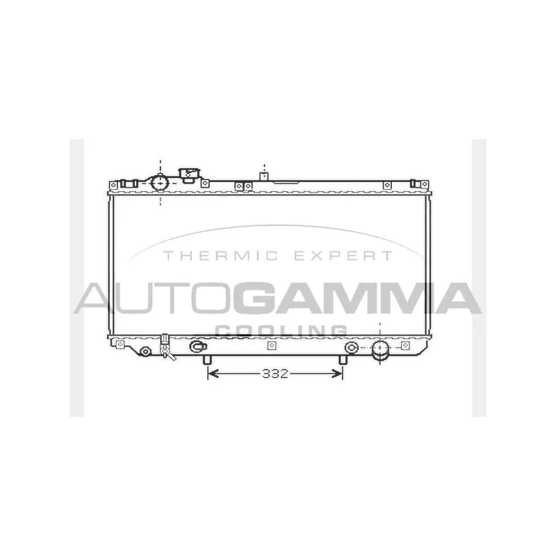 Radiateur, refroidissement du moteur AUTOGAMMA 104281