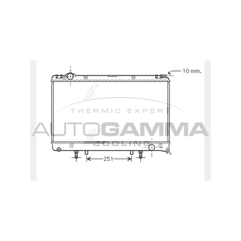 Radiateur, refroidissement du moteur AUTOGAMMA 104282