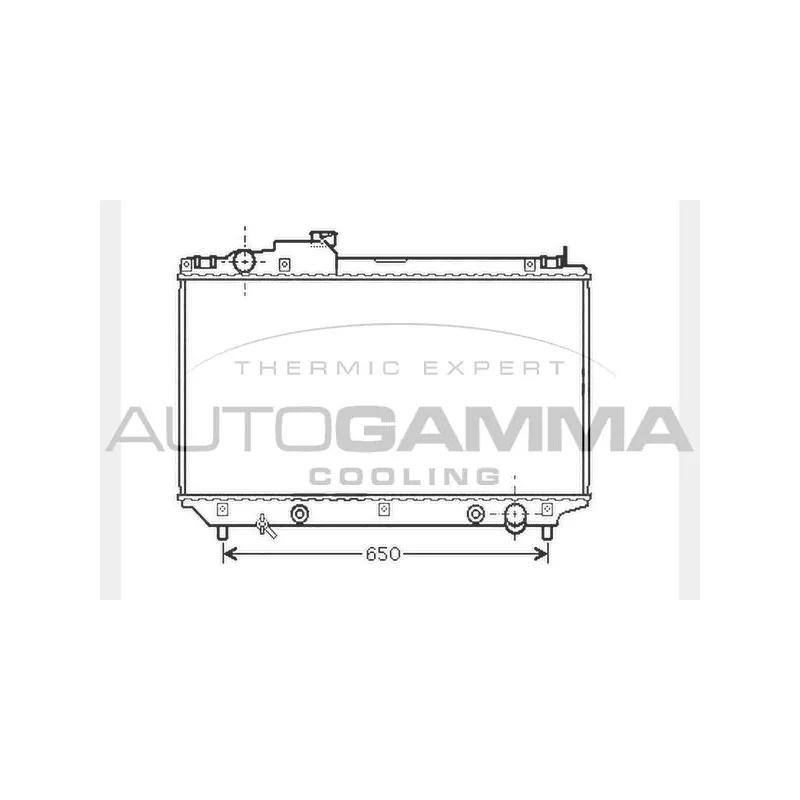 Radiateur, refroidissement du moteur AUTOGAMMA 104283