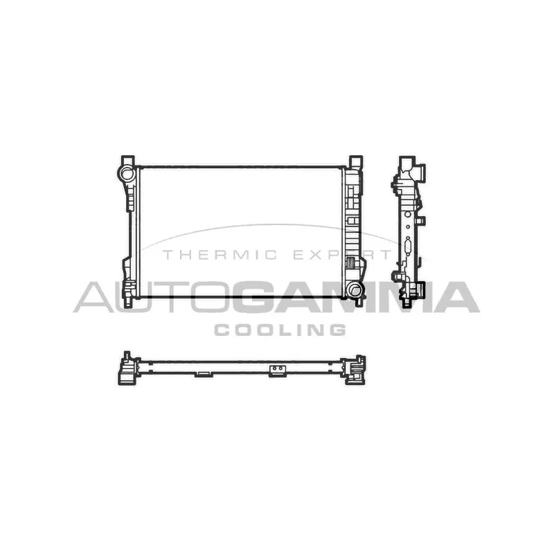 Radiateur, refroidissement du moteur AUTOGAMMA 104288