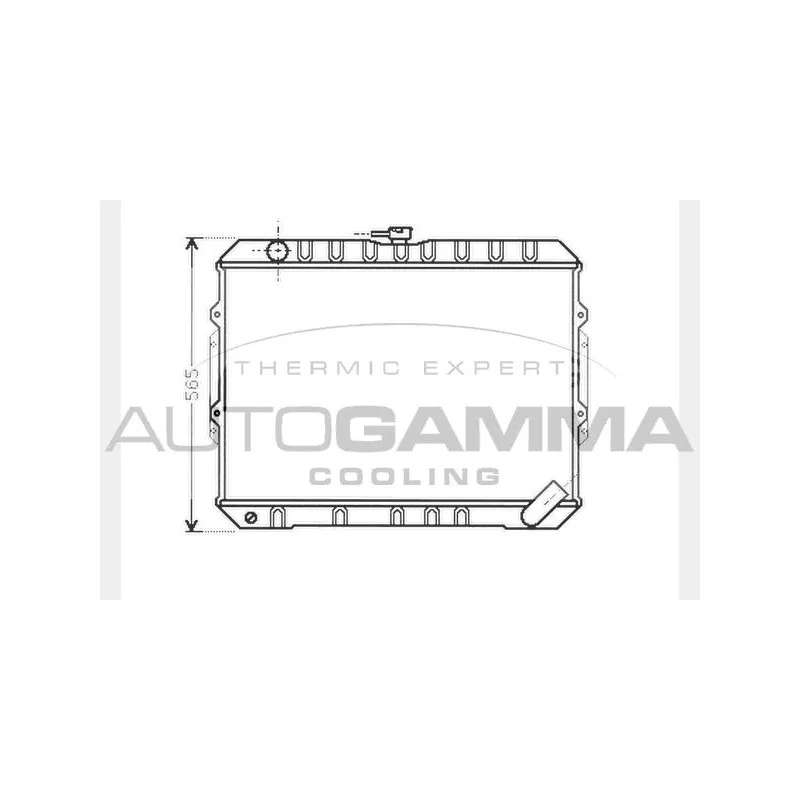 Radiateur, refroidissement du moteur AUTOGAMMA 104292