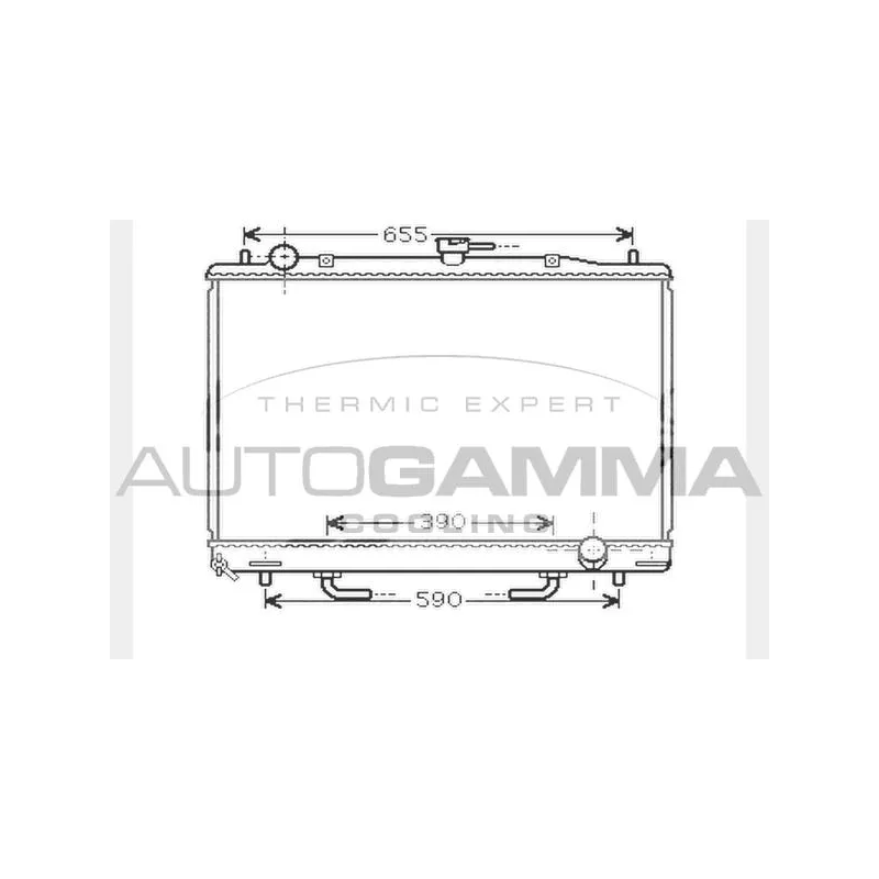 Radiateur, refroidissement du moteur AUTOGAMMA 104293
