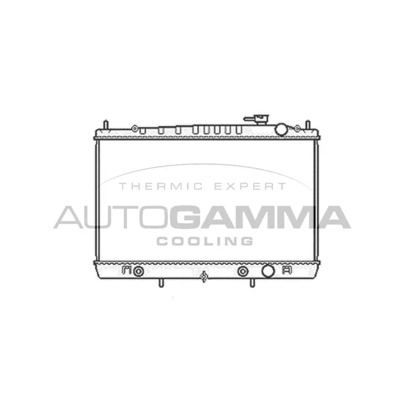Radiateur, refroidissement du moteur AUTOGAMMA 104296
