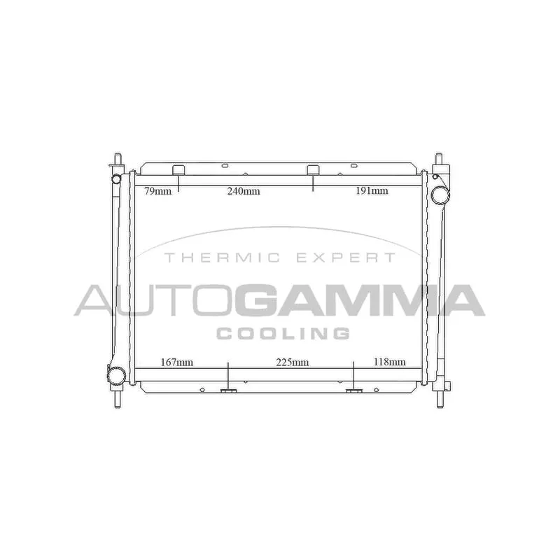 Radiateur, refroidissement du moteur AUTOGAMMA 104297