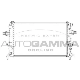Radiateur, refroidissement du moteur AUTOGAMMA 104299