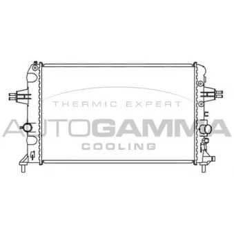 Radiateur, refroidissement du moteur AUTOGAMMA 104300