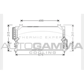 Condenseur, climatisation AUTOGAMMA 104306