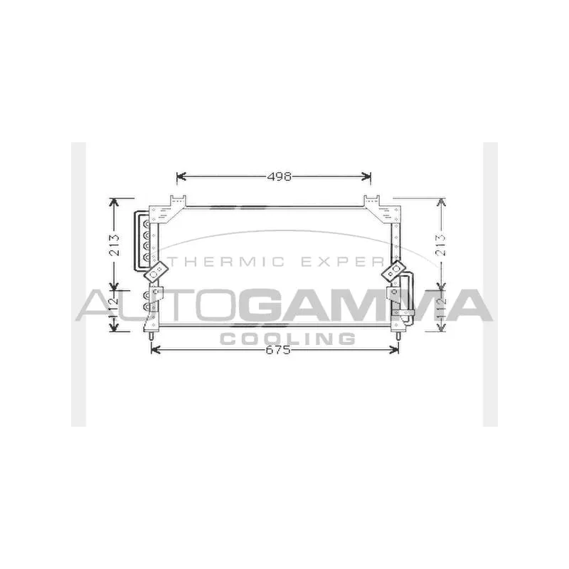 Condenseur, climatisation AUTOGAMMA 104306