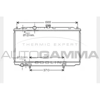 Radiateur, refroidissement du moteur AUTOGAMMA