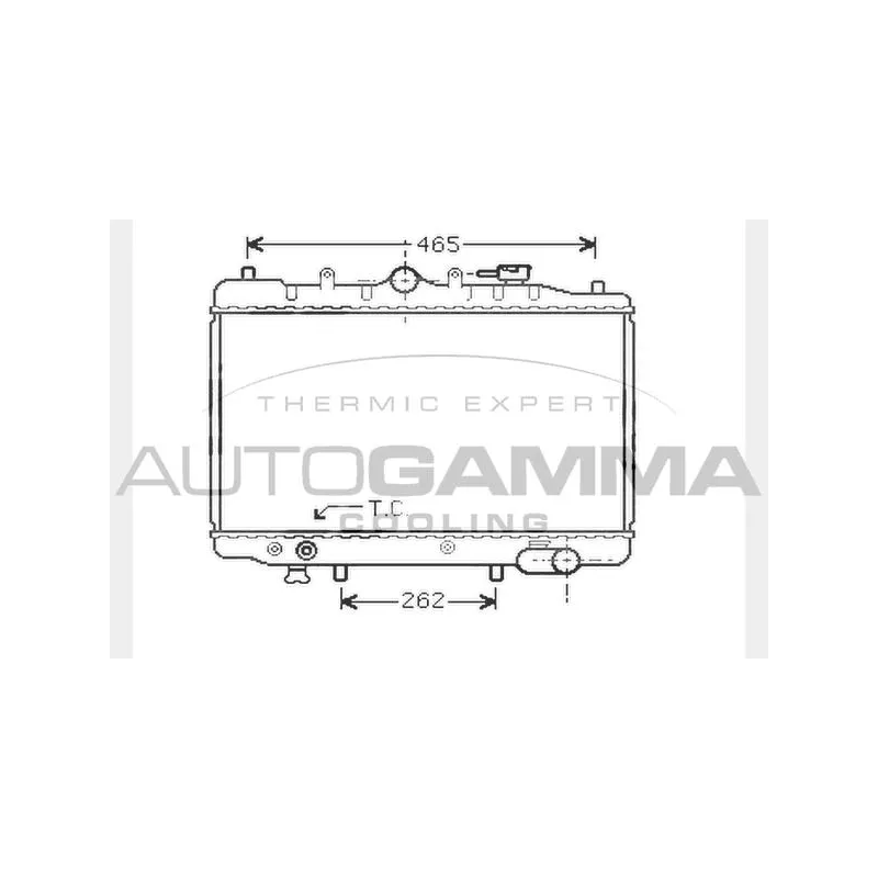 Radiateur, refroidissement du moteur AUTOGAMMA 104320